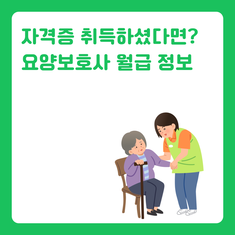 요양보호사 자격증, 요양보호사 하는 일, 재가요양보호사 월급, 요양원 요양보호사 월급, 요양보호사 월급